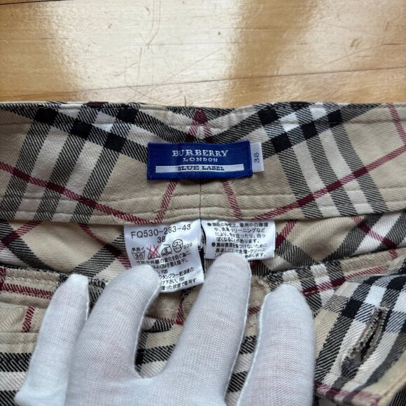 Burberry Blue Label Women's Plaid Pants - Size 38 (US 4-6) - Picture 7 of 11